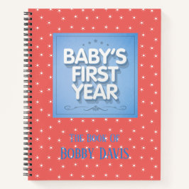 Cuaderno Primer año del bebé personalizado