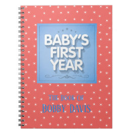 Cuaderno Primer año del bebé personalizado