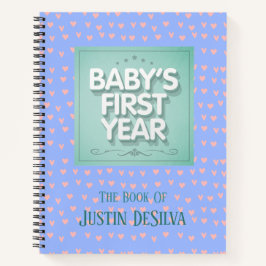Cuaderno Primer año del bebé personalizado