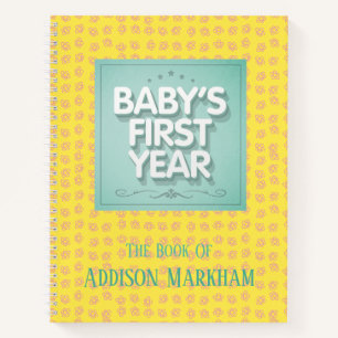Cuaderno Primer año del bebé personalizado