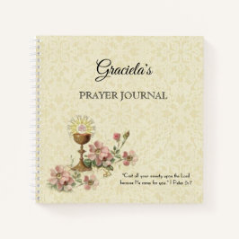 Cuaderno Primer cáliz de la comunidad sagrada anfitrión Flo