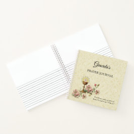 Cuaderno Primer cáliz de la comunidad sagrada anfitrión Flo
