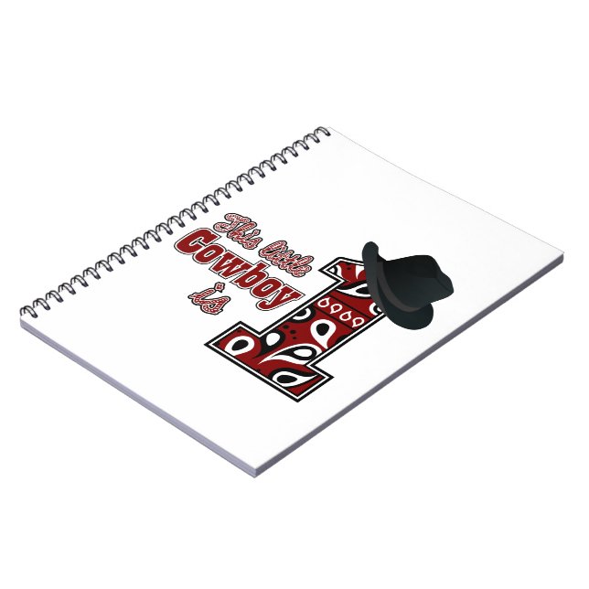 Cuaderno Primer cumpleaños de Cowboy (Lado Izquierdo)