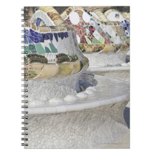 Cuaderno Primer de mosaicos en el edificio de Gaudi, Parc