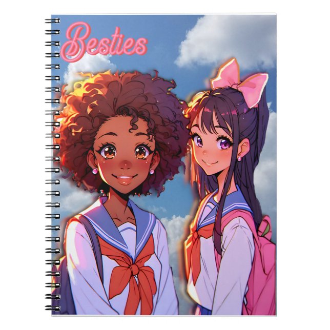 Cuaderno Primer Día De Amigas En La Escuela (Frente)