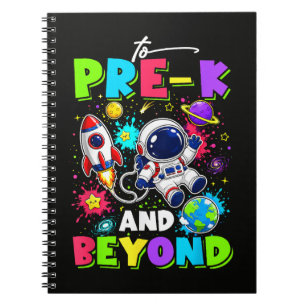 Cuaderno Primer Día de Pre-K Astronauta Espacio Regreso a l