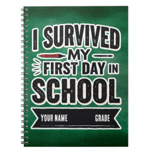 Cuaderno Primer día personalizado del arte escolar