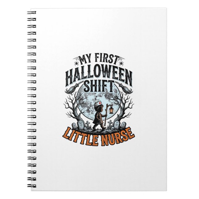 Cuaderno Primer disfraz de enfermera de Halloween Luna Espe (Frente)
