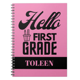 Cuaderno Primer grado de Hello personalizado