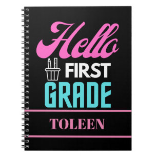 Cuaderno Primer grado de Hello personalizado