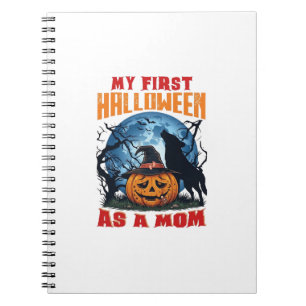 Cuaderno Primer Halloween como mamá calabaza lobo luna_1
