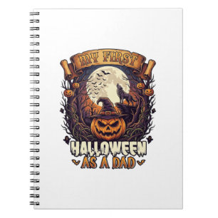 Cuaderno Primer Halloween como Papá Calabaza Lobo Luna_1