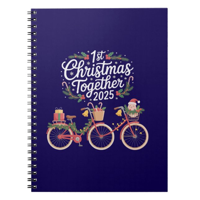 Cuaderno Primer Navidad Juntos 2025 Pareja Romántica  (Frente)