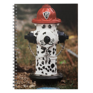 Cuaderno Primer plano de boca de incendio