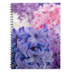 Cuaderno Primer plano de planta de jacinto