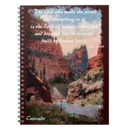 Cuaderno Primer Túnel Vintage Ferrocarril Colorado Christia