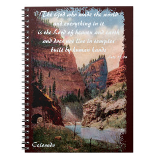 Cuaderno Primer Túnel Vintage Ferrocarril Colorado Christia