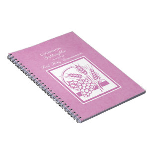 Cuaderno Primera comunión de la diosa, rosa