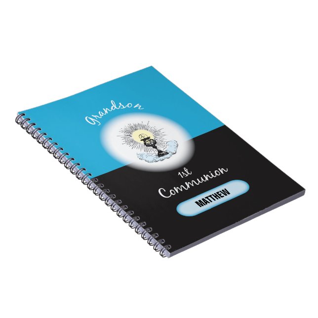 Cuaderno Primera comunión del nieto, Copa Azul (Lado Derecho)
