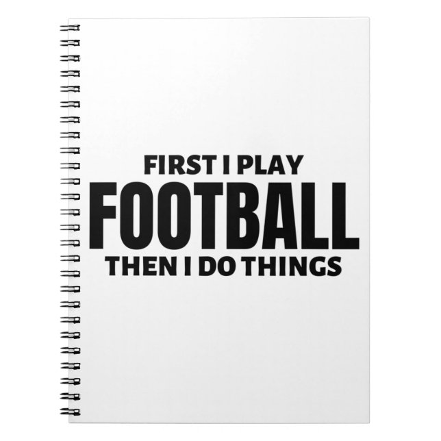 Cuaderno Primero juego fútbol. Entonces hago cosas. (Frente)