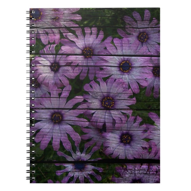 Cuaderno Primitivo País occidental Barn plank margarita (Frente)