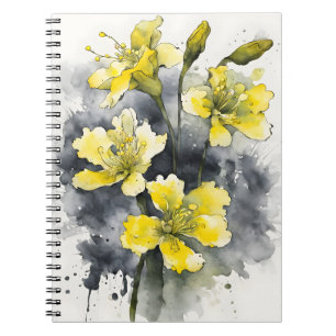 Cuaderno Prímula - Flores de acuarela