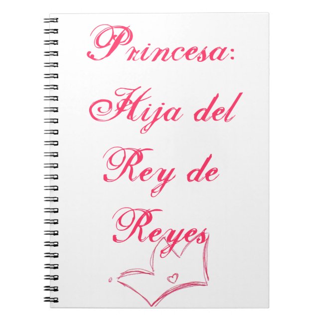Cuaderno Princesa (Frente)