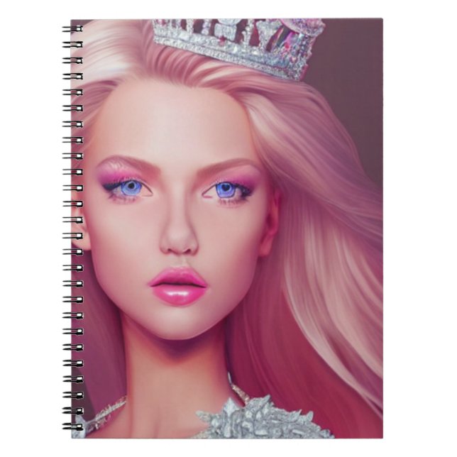 Cuaderno Princesa adolescente Rose (Frente)