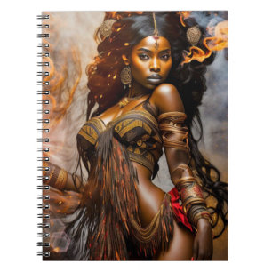 Cuaderno Princesa Africana Amanecer Dorado- Libro de notas-