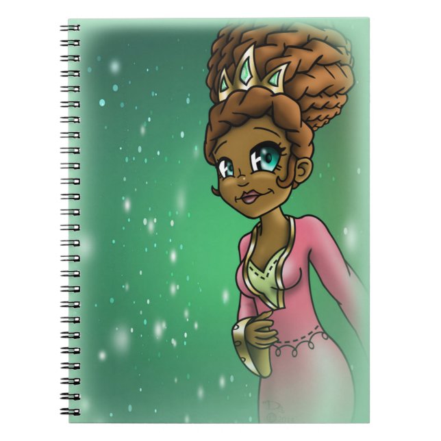 Cuaderno Princesa Africana Americana (Frente)