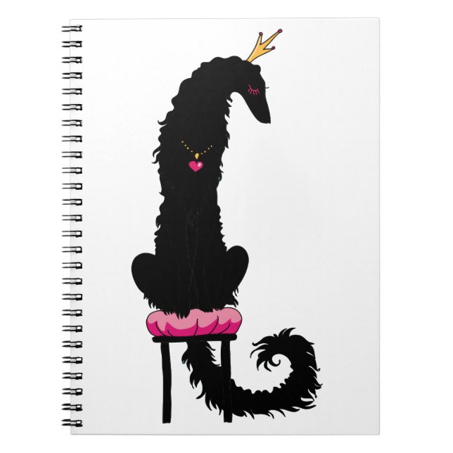 Cuaderno Princesa Borzoi Negra (Frente)