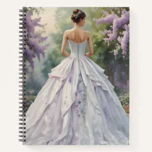 Cuaderno Princesa de Blanco y Lavanda