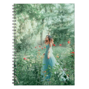 Cuaderno Princesa de Brunette: acuarela de bosque de hadas
