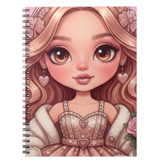 Cuaderno princesa de corazones dall (Frente)
