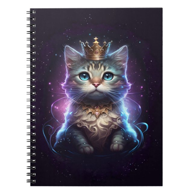 Cuaderno Princesa de gato cósmico - portátil (Frente)
