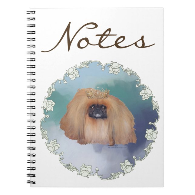 Cuaderno Princesa de hielo pequinés (Frente)