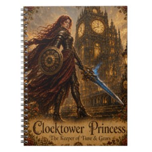 Cuaderno Princesa de la Torre del Reloj Guardiana del Tiemp