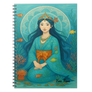 Cuaderno Princesa de sirena japonesa del chica de Cute nomb