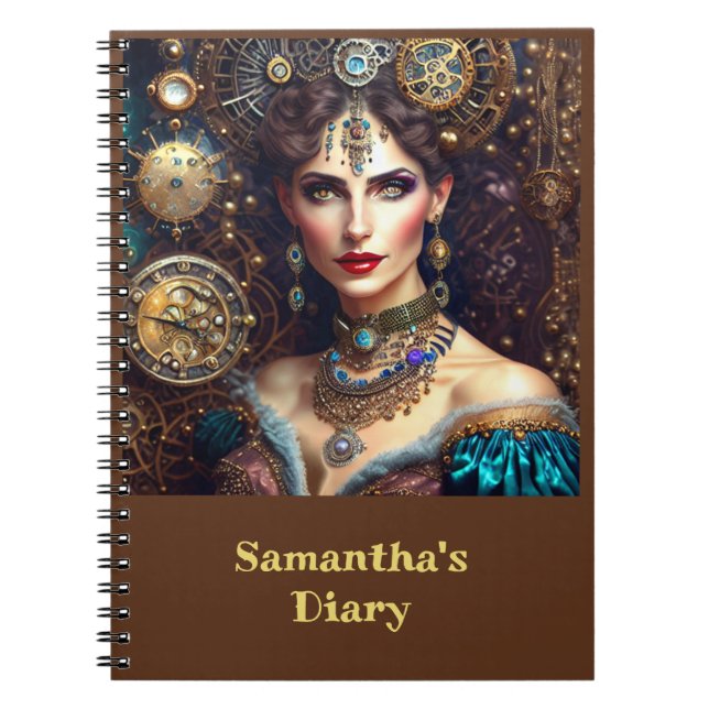 Cuaderno Princesa de vapor barroca (Frente)