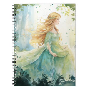 Cuaderno Princesa del bosque acuarela