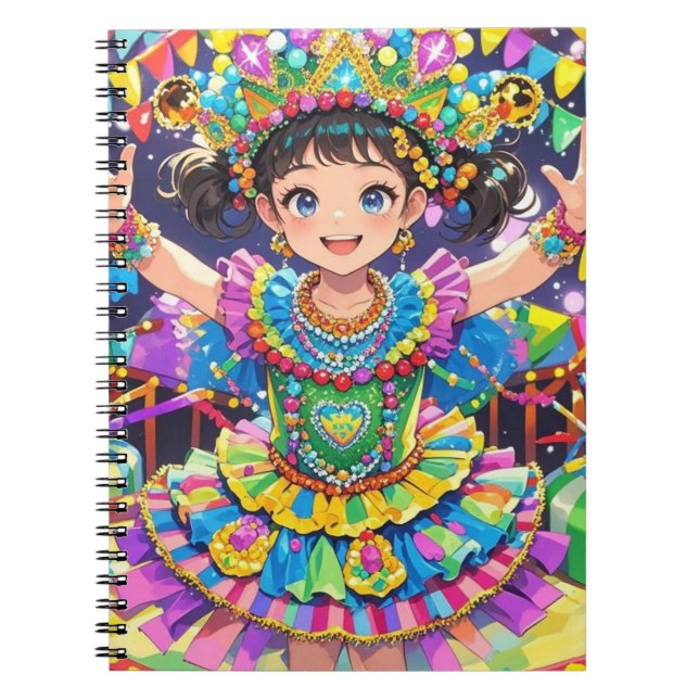 Cuaderno Princesa do carnaval  (Frente)