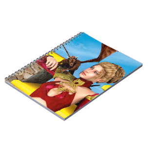 Cuaderno Princesa Dragón Fantasía Arte Digital