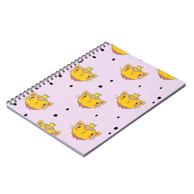 Cuaderno Princesa Kitty cat en morado (Lado Izquierdo)