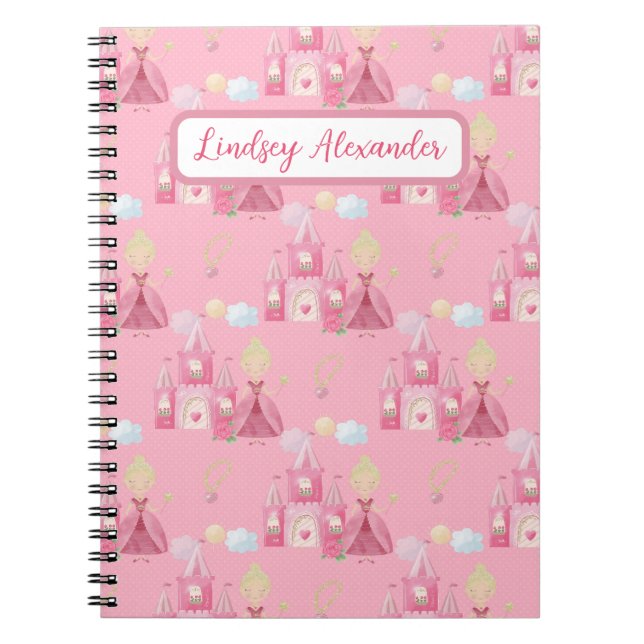 Cuaderno Princesa linda personalizada (Frente)