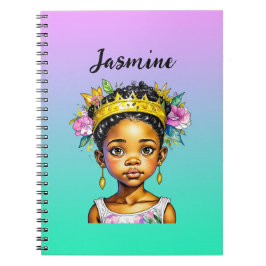 Cuaderno Princesa Niña Personalizada de Color