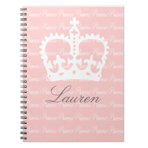 Cuaderno Princesa Rosado-n-Blanca