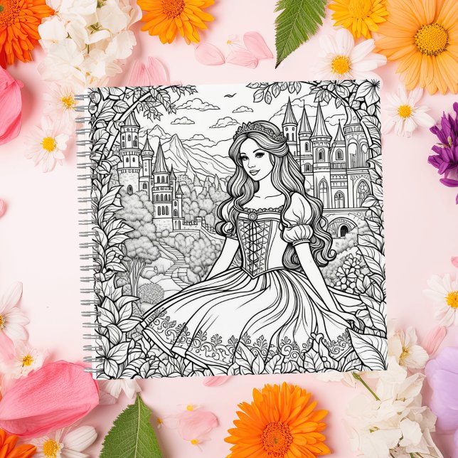 Cuaderno Princesa temática de cuento de hadas y castillos m (Subido por el creador)