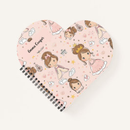 Cuaderno Princesas y corazones Pasteles suaves para niños