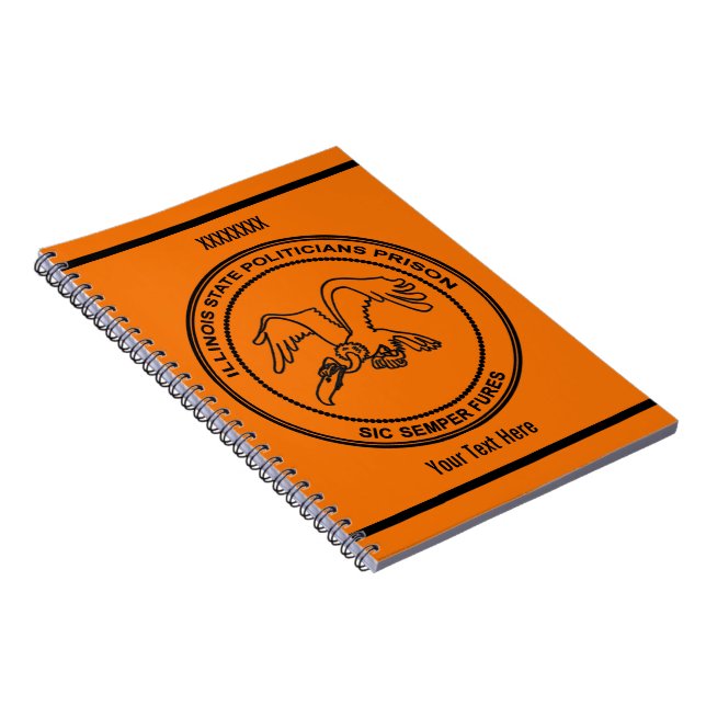 Cuaderno Prisión de políticos estatales de Illinois (Lado Derecho)