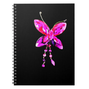 Cuaderno Prisma de mariposa rosa